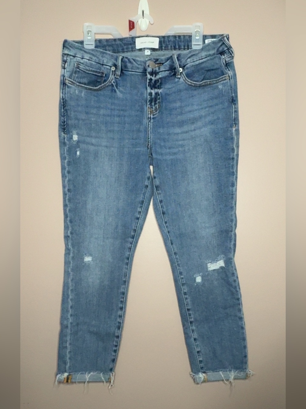 Dear John JoyRich Cropped Distressed Ankle Jeans - New
